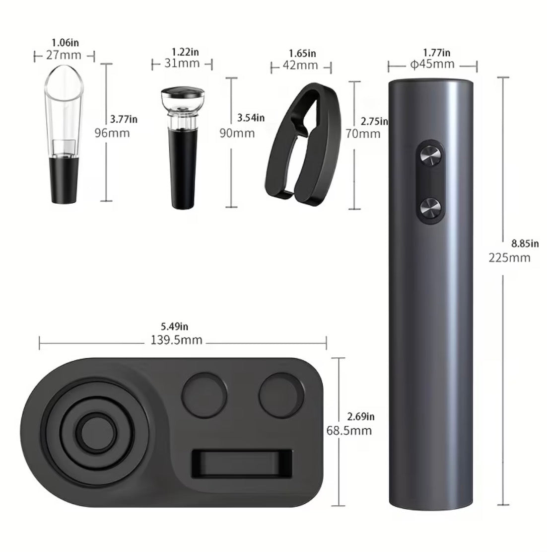 VinoLux – Set Eléctrico Premium para Vino